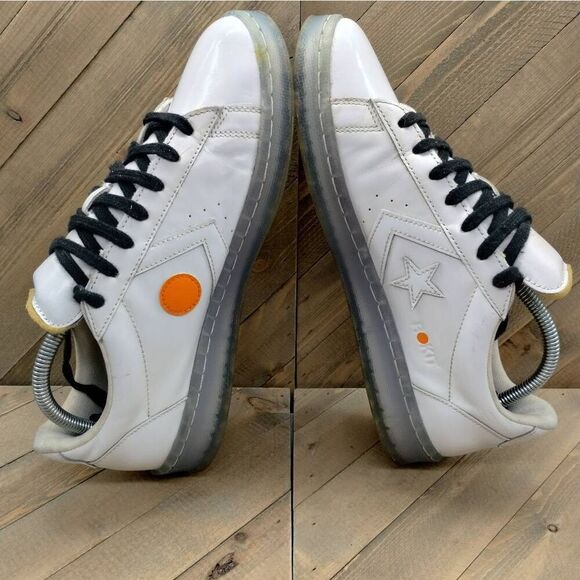 Rokit x Converse Pro Leather Ox Casual Sneakers Mens Size 9.5 White Shoes‎ - Picture 6 of 9